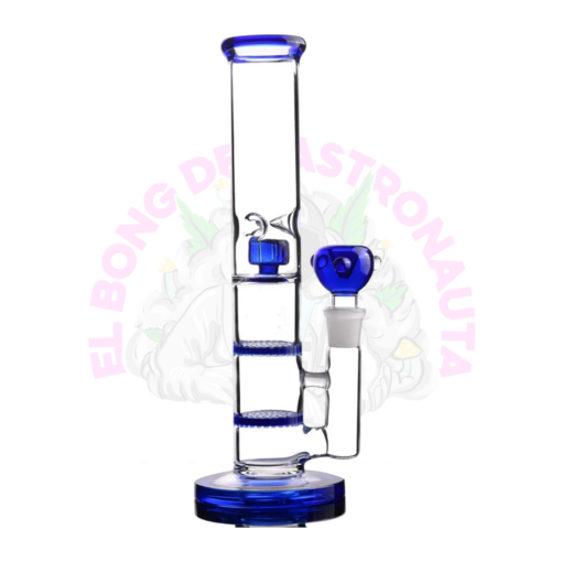 Bong doble honey azul