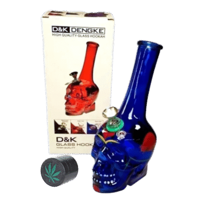 Bong  calavera mas moledor 40mm