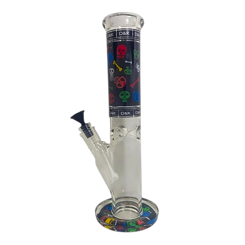 Bong D&K calaveritas negro