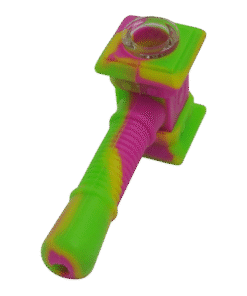Pipa silicona martillo rosa