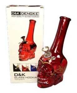 Bong calavera rojo 25cm