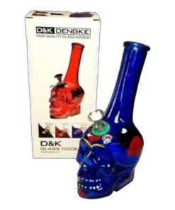 Bong calavera azul 25cm
