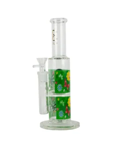 Alternative view of Bong de Vidrio Premium Floral – 35 cm | Alta Estabilidad y Filtrado Superior