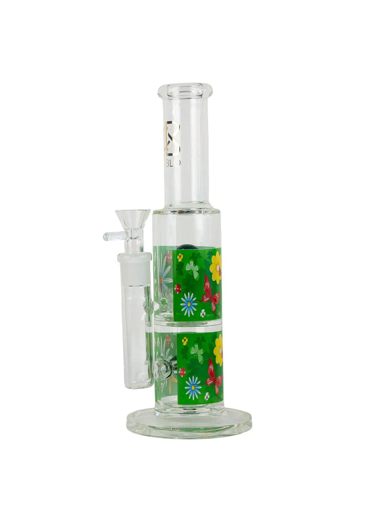 Bong de Vidrio Premium Floral – 35 cm | Alta Estabilidad y Filtrado Superior - Imagen 2