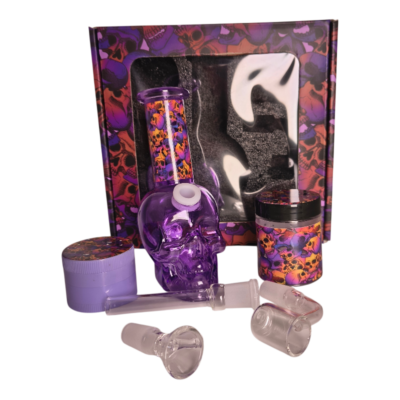 Pack calavera morado con quemador 710 y 420
