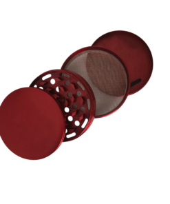 moledor metalico rojo 4 partes 100mm - Imagen 2