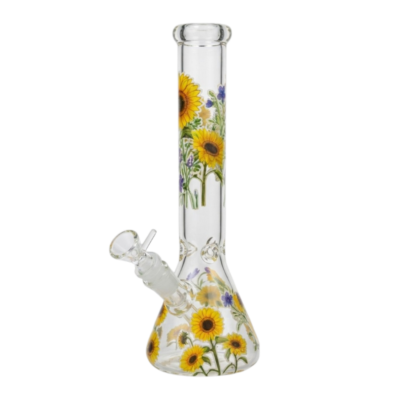 Bong Pyrex 25cm girasoles