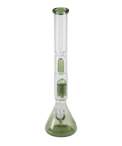 Bong de Cristal de 40 cm con Sistema de Doble Percolador