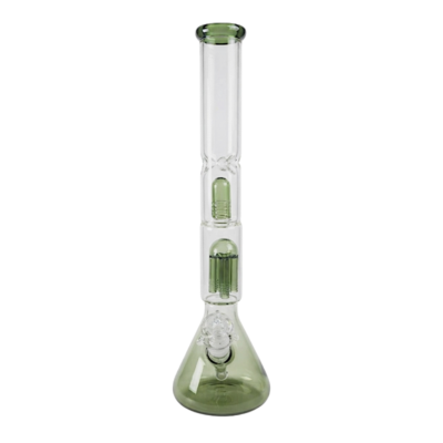 Bong de Cristal de 40 cm con Sistema de Doble Percolador