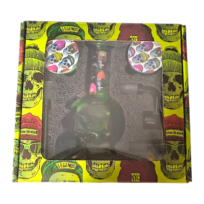 Pack calavera verde con quemador 710 y 420